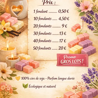 Fondants parfumés 